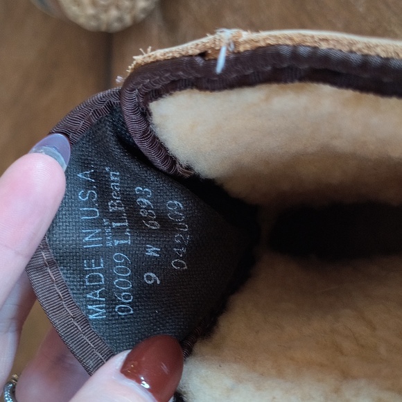 LL Bean-Sherpa- Lined Insulated Front Zip Vintage Bean Boots Made in Maine - Picture 5 of 8